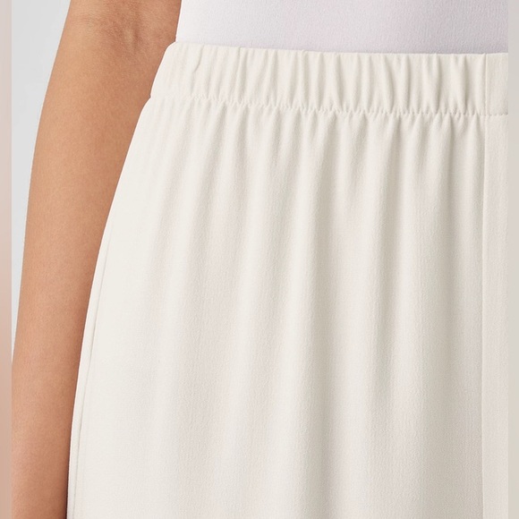 NWT Eileen Fisher Silk Georgette Crepe Straight Pant - Picture 7 of 8